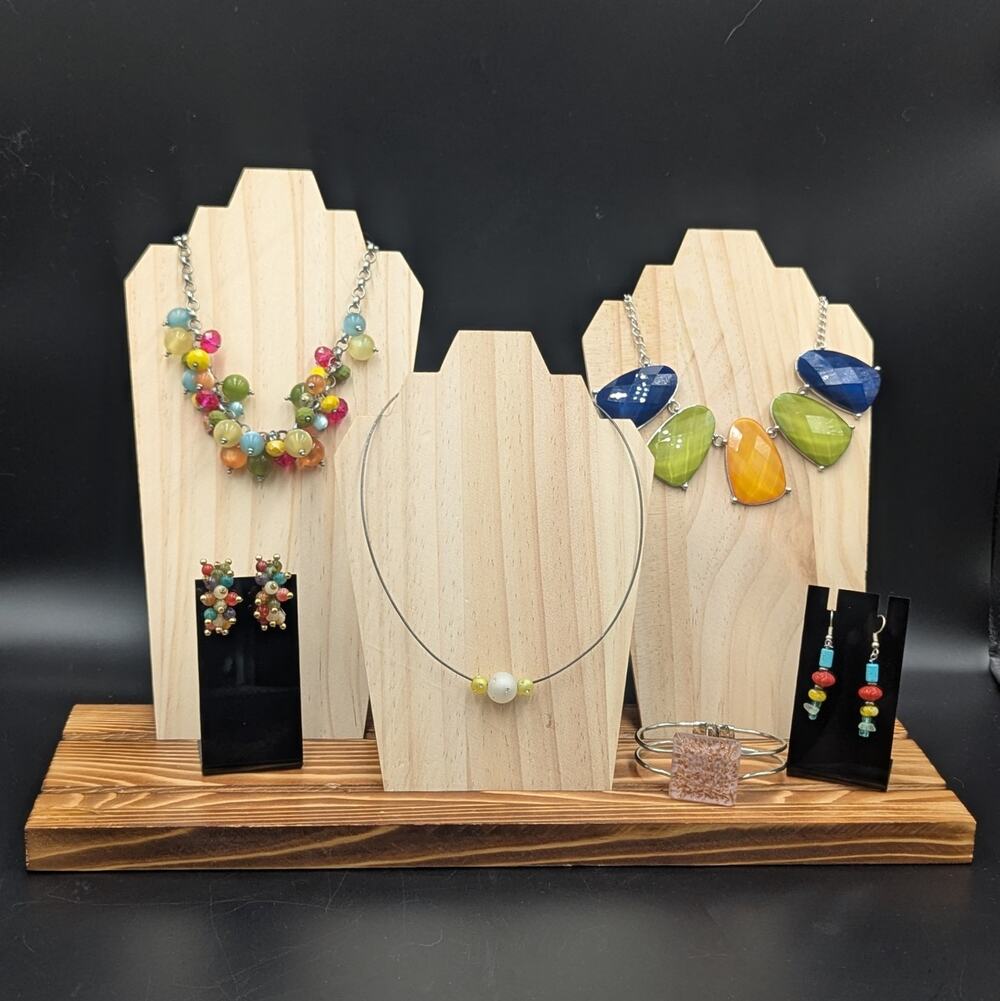 Vintage Colorful Jewelry Lot Y2K Chunky Statement Set 6 Piece Bundle